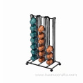 Electroplated gold capsule storage rack